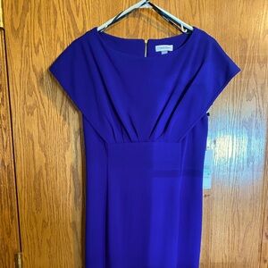 Blue Calvin Klein Size 8 Cocktail Dress